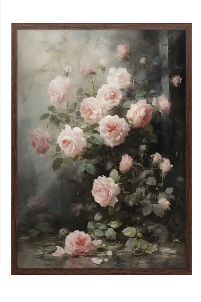 Postifull Vintage Tablo, Kahverengi Çerçeveli Poster, Vintage Duvar Dekoru