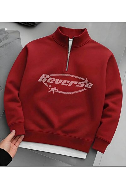 Risil-Nu Company Unisex Half Zipper 3Yarn (Sha Fleece-Lined Winter Stone Ba P...