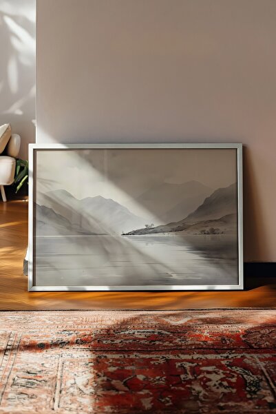 Postifull Tablou vintage, poster cu rama alba, decor de perete vintage