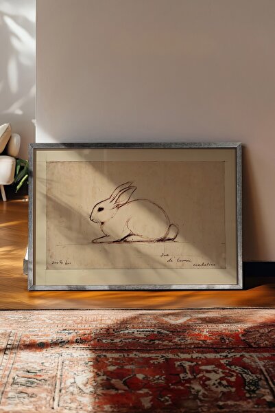 Postifull Tablou vintage, poster cu rama argintie, decor de perete vintage