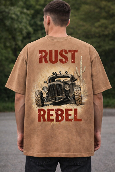 Infire clothing تي شيرت راست مطبوع مصنوع من القطن بنسبة 100%