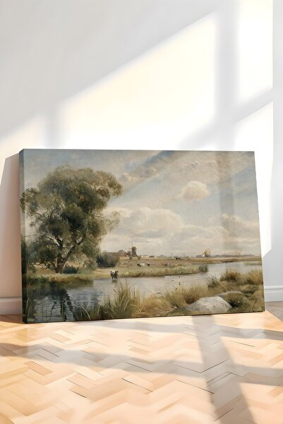 Postifull Tablou vintage, pictură pe pânză, decor de perete vintage