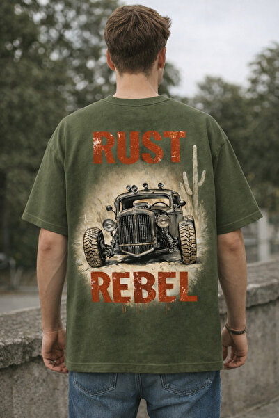 Infire clothing تي شيرت راست مطبوع مصنوع من القطن بنسبة 100%