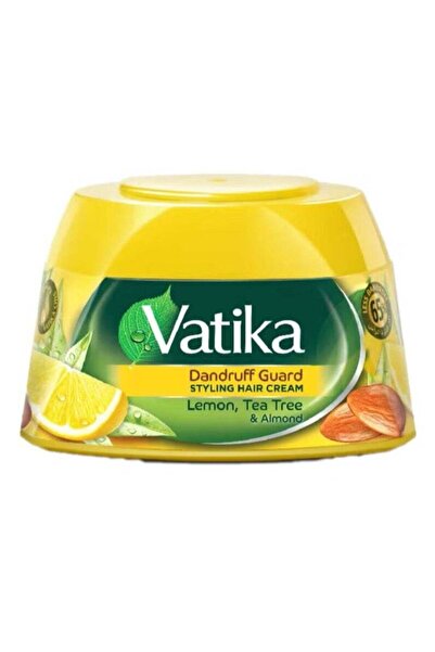 Vatika Hair Styling Cream Rich with Lemon, Tea Tree, and Almond Extract for D...