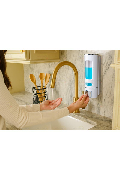 MAİN SHOP Wall Mounted Manual Soap Dispenser Hand Liquid Sink Soap Dispenser ...