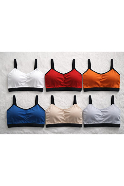 SOLENIA مجموعة حمالات صدر يومية مكونة من 4 قطع - إسفنج رقيق، بدون حشو إضافي