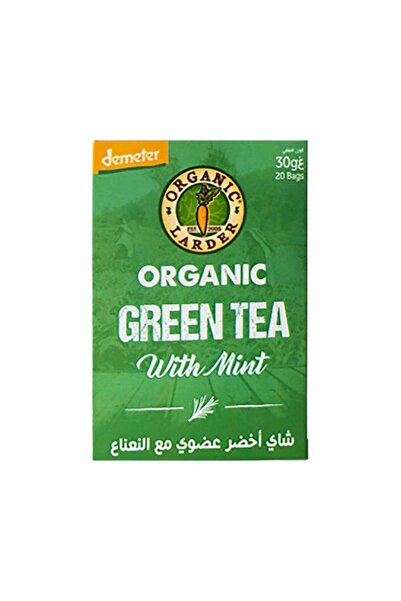 Organic Larder Natural Larder Green Tea with Mint 20 Bags