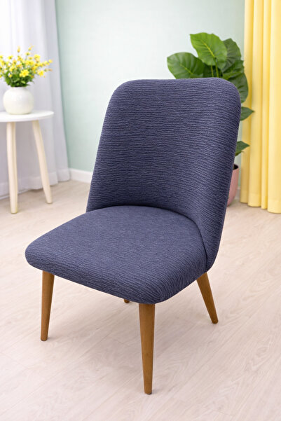 TUCHMALL jakarlı büyük oval sandalye kılıfı - 1 adet