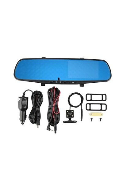 Neste Cameră auto DVR cu oglindă retrovizoare față-spate, ecran de 4,3", Full HD