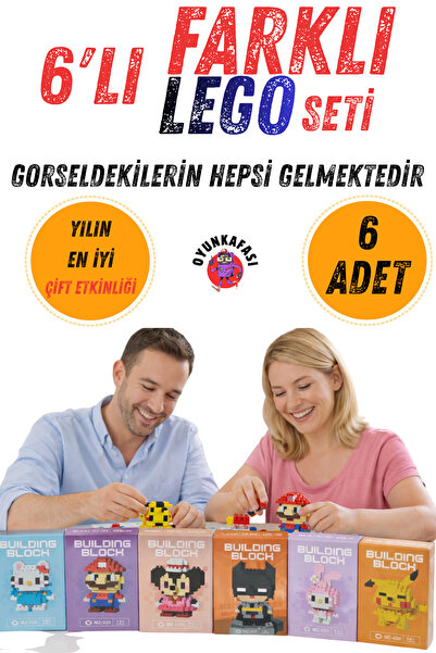 OYUNKAFASI BRİCKS YAPI OYUNU 6 FARKLI KUTU