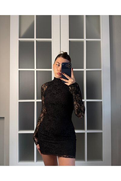 Butik Dantelli Elbise