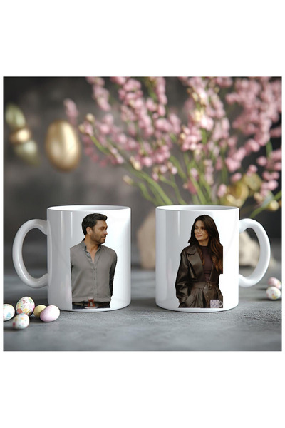 Çağlayan Reklam uzak şehir Alya ve Cihan baskılı kupa bardak