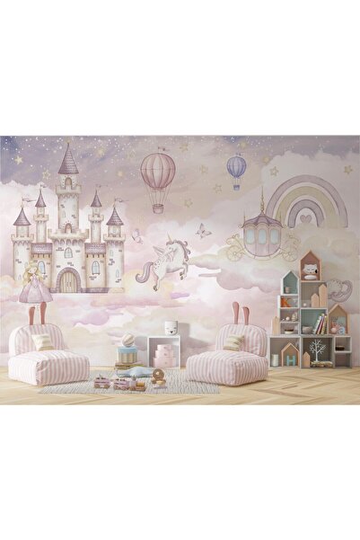Ayzun Kendinden Yapışkanlı - Sihirli Pembe Prenses Şatosu ve Unicorn Bebek & ...
