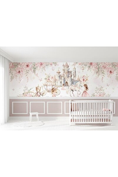 Ayzun Kendinden Yapışkanlı - Prenses ve Şato Masal Bebek & Çocuk Odası Duvar ...