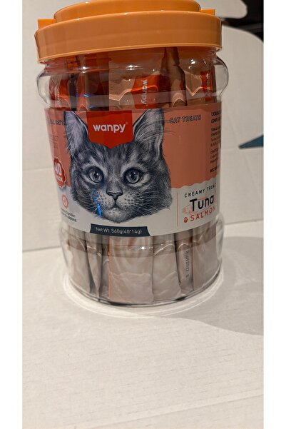 Schesir مكافآت كريمية للقطط بنكهة التونة والسلمون 40 ظرف وحجم ١٤ غ