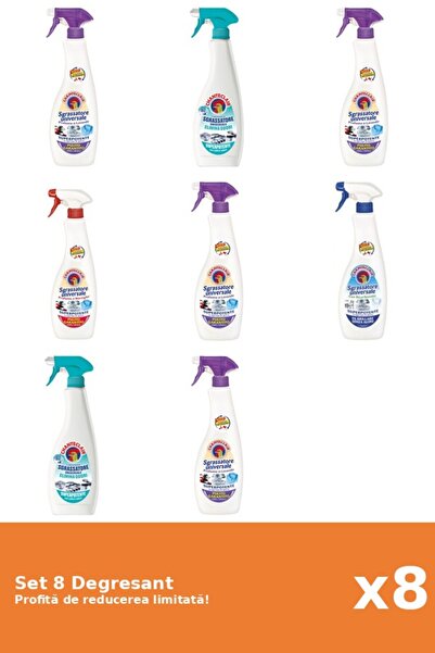 Chanteclair Set 8 Degresant Chanteclair: 1xMosc Alb, 2xAntiMiros, 3xLavanda, ...