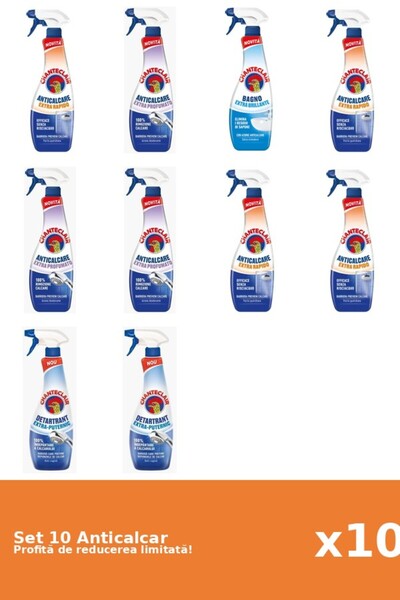 Chanteclair Set of 10 Chanteclair Anti-limescale: 4xRapid, 3xScented, 1xClass...