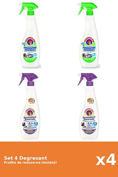 Chanteclair Set of 4 Chanteclair Degreaser: 2xLemon, 2xWhite Musk