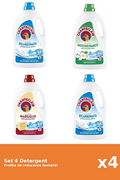 Chanteclair Set 4 Detergent Chanteclair: 2xBicarbonat, 1xMosc Alb, 1xMarsilia