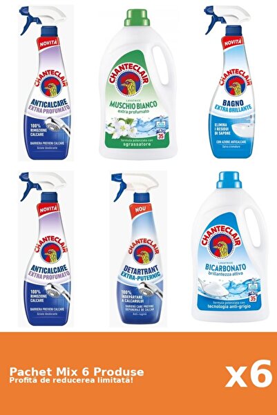 Chanteclair Set 6 Mix Chanteclair: 4 Anticalcar, 2 Detergent
