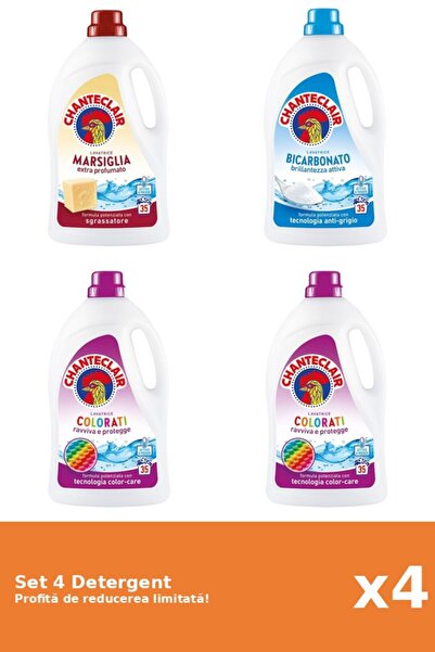 Chanteclair Set 4 Detergent Chanteclair: 1xMarsilia, 1xBicarbonat, 2xColor