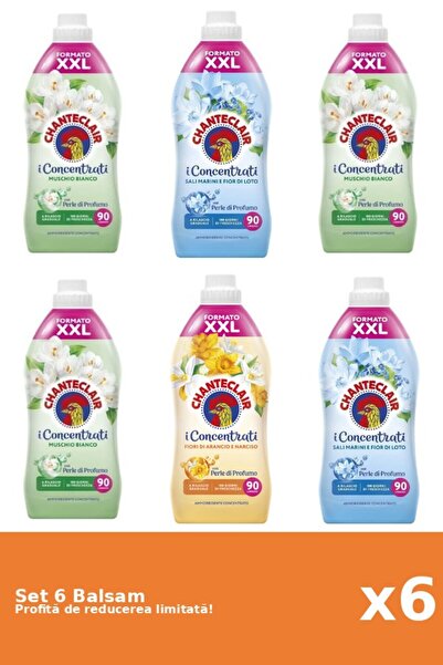 Chanteclair Set of 6 Chanteclair Balms: 3xWhite Musk, 2xLotus, 1xOrange