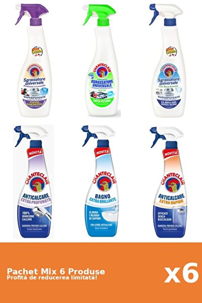 Chanteclair Set 6 Mix Chanteclair: 3 Degresant, 3 Anticalcar