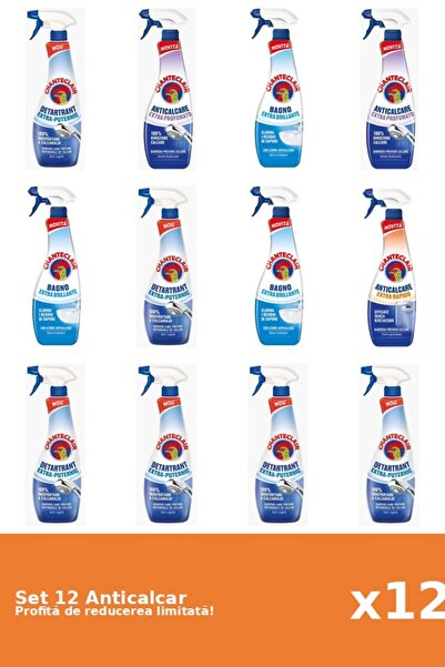 Chanteclair Set 12 Anticalcar Chanteclair: 6xPuternic, 2xParfumat, 3xClasic, ...