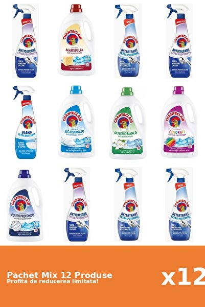 Chanteclair Set 12 Mix Chanteclair: 7 Anticalcar, 5 Detergent