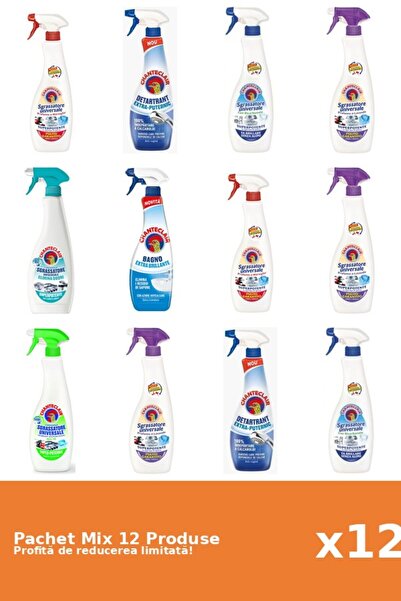 Chanteclair Set 12 Chanteclair Mix: 9 Degreaser, 3 Anti-limescale