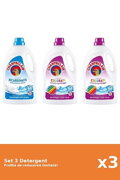 Chanteclair Set 3 Detergent Chanteclair: 1xBicarbonat, 2xColor