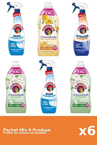 Chanteclair Set 6 Mix Chanteclair: 3 Anticalcar, 3 Balsam