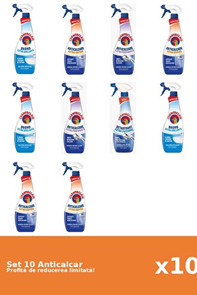 Chanteclair Set 10 Anticalcar Chanteclair: 3xClasic, 4xRapid, 2xParfumat, 1xP...