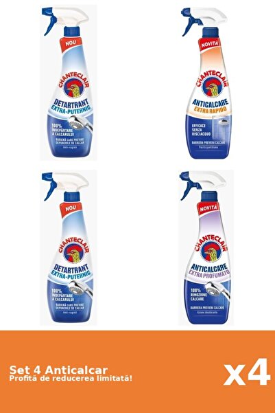 Chanteclair Set of 4 Chanteclair Anti-limescale: 2xStrong, 1xRapid, 1xScented