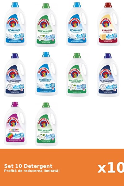 Chanteclair Set 10 Detergent Chanteclair: 3xBicarbonat, 3xMosc Alb, 1xMarsili...