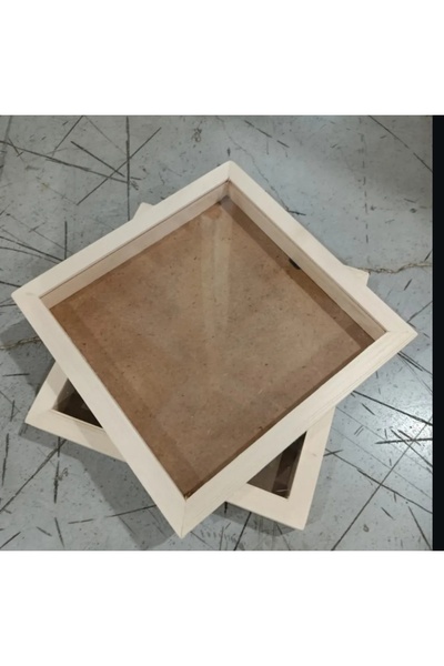 TinyPrint Stüdyo El Yapımı 30x30x5 cm Derin Pleksili Ahşap Çerçeve – Minyatür...