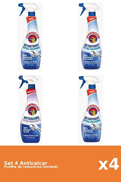 Chanteclair Set 4 Anticalcar Chanteclair: 3xPuternic, 1xParfumat