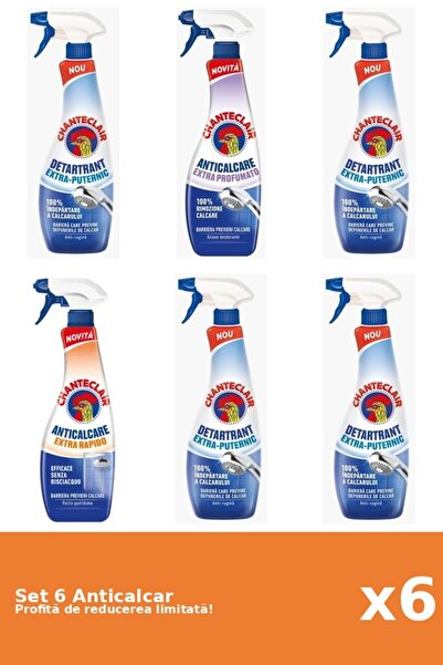 Chanteclair Set of 6 Chanteclair Anti-limescale: 4xStrong, 1xScented, 1xRapid