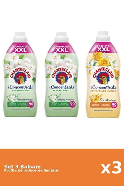 Chanteclair Set 3 Balsam Chanteclair: 2xMosc Alb, 1xPortocale