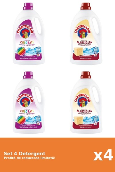 Chanteclair Set 4 Detergent Chanteclair: 2xColor, 2xMarsilia