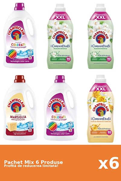 Chanteclair Set 6 Mix Chanteclair: 3 Detergent, 3 Balsam