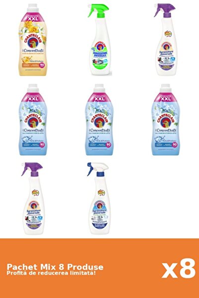 Chanteclair Set of 8 Chanteclair Mix: 4 Conditioner, 4 Degreaser