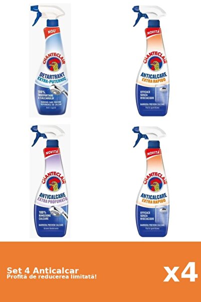 Chanteclair Set of 4 Chanteclair Anti-limescale: 1xStrong, 2xRapid, 1xScented