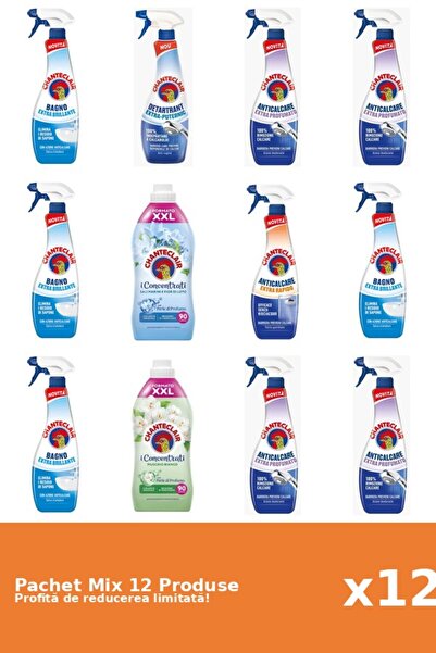 Chanteclair Set of 12 Chanteclair Mix: 10 Anti-limescale, 2 Conditioner