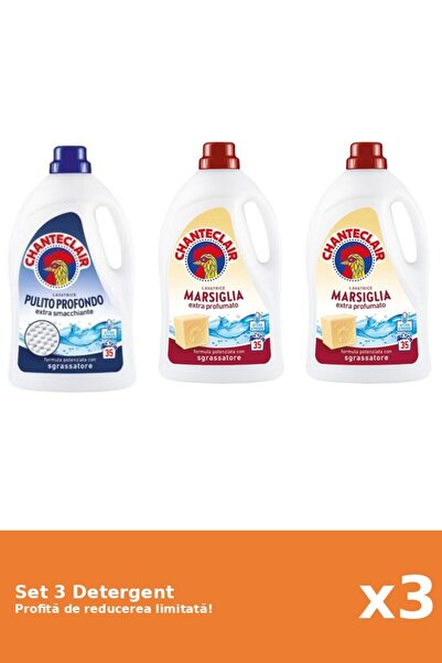 Chanteclair Set 3 Detergent Chanteclair: 1xClasic, 2xMarsilia