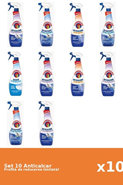 Chanteclair Set 10 Anticalcar Chanteclair: 4xParfumat, 3xPuternic, 2xRapid, 1...