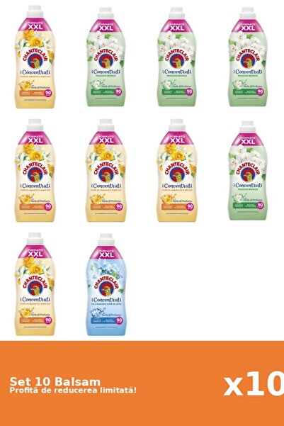 Chanteclair Set 10 Balsam Chanteclair: 5xPortocale, 4xMosc Alb, 1xLotus