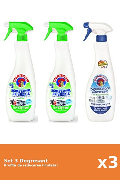 Chanteclair Set 3 Degresant Chanteclair: 2xLamaie, 1xBicarbonat