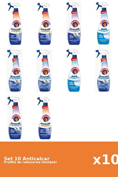 Chanteclair Set 10 Anticalcar Chanteclair: 3xRapid, 2xParfumat, 2xClasic, 3xP...