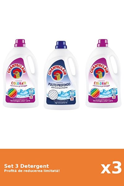 Chanteclair Set 3 Detergent Chanteclair: 2xColor, 1xClasic